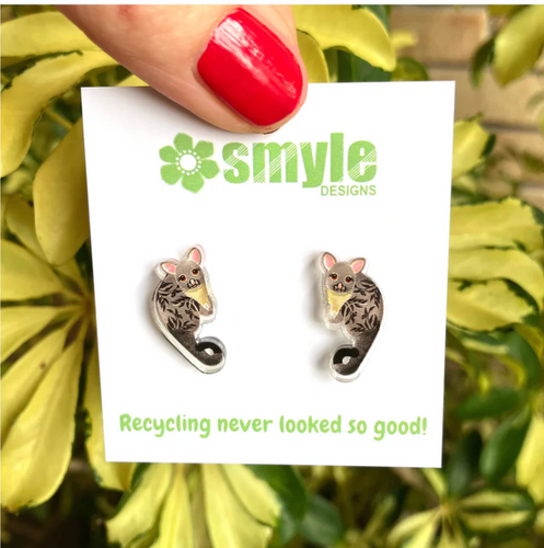 Possum Studs  Made in Australia from recycled acrylic, Smyle Designs