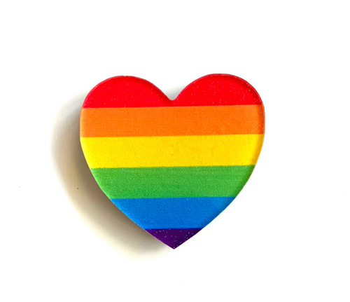 Pride Rainbow Pin  Made in Australia from recycled Acrylic, Smyle Designs