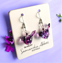 Load image into Gallery viewer, Glass, Green Earrings By Sam Abbott Glass Jewellery . More due early June