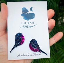 Load image into Gallery viewer, Rodney the Superb Fairy Wren - STUDS  By  Lunar Deesigns