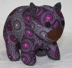 Rosie Wombat toy Plushy made in Australia Suitable for under 3 yrs