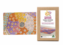 Load image into Gallery viewer, Ruth Stuart Aboriginal design Table Runner, Made in Australia