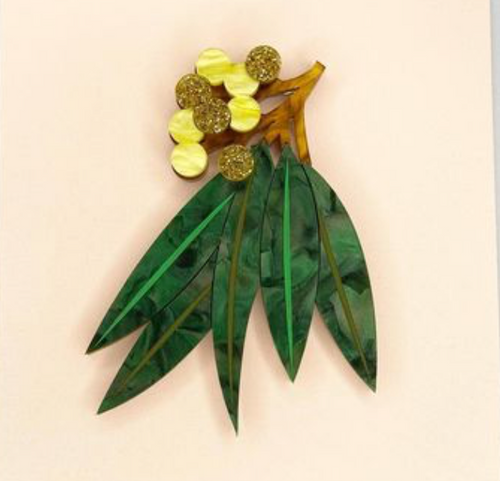 Wattle Brooch by Mox + Co