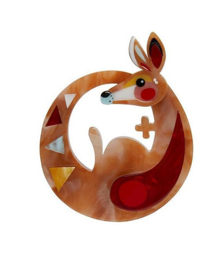 Peter Cromer: Kenetic Kangaroo Original  Brooch Erstwilder Limit 1 per customer