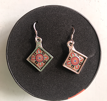 Load image into Gallery viewer, People telling stories Earrings Diamond, Aboriginal designs, Allegria Designs