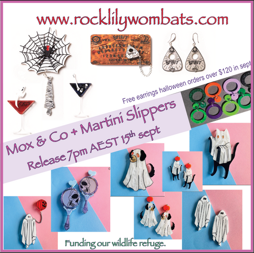 FREE* Hoop earrings in our DOUBLE RELEASE of Mox = Co 14th sept And Martini Slippers 15th sept   7pm AEST