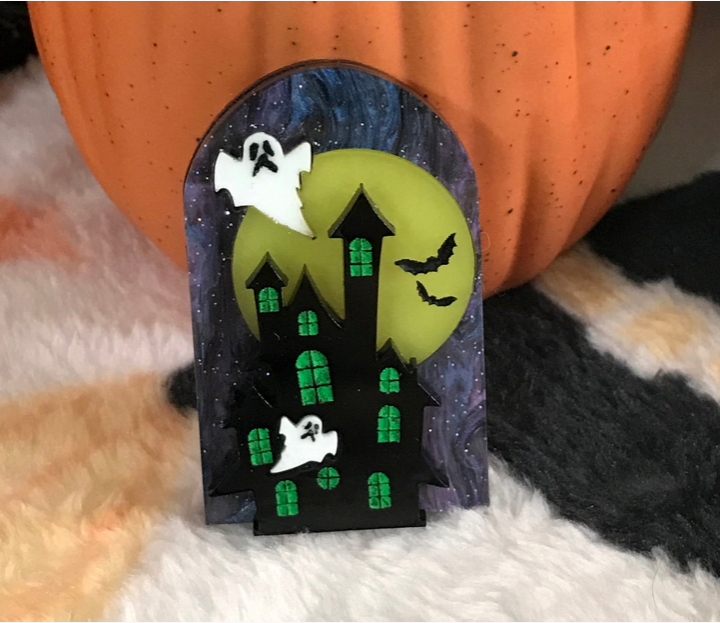 Haunted House  Brooch - 2023 edition  by Wednesday Jones