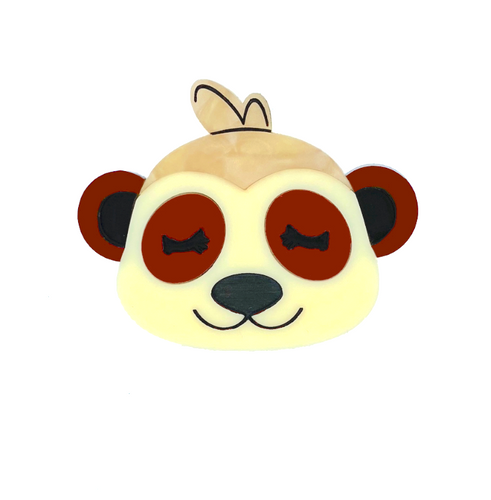 Marvin the Meerkat Brooch by Daisy Jean Floral