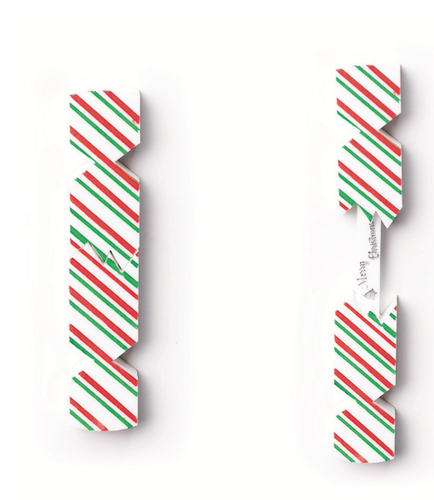 Christmas Crackers Brooch - Stripes Brooch  By Martini Slippers INTERACTIVE BROOCH