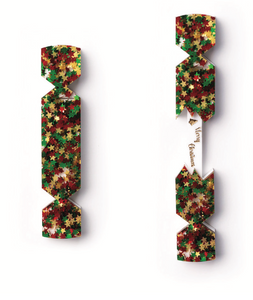 Christmas Crackers Brooch - STARS  Brooch  By Martini Slippers INTERACTIVE BROOCH