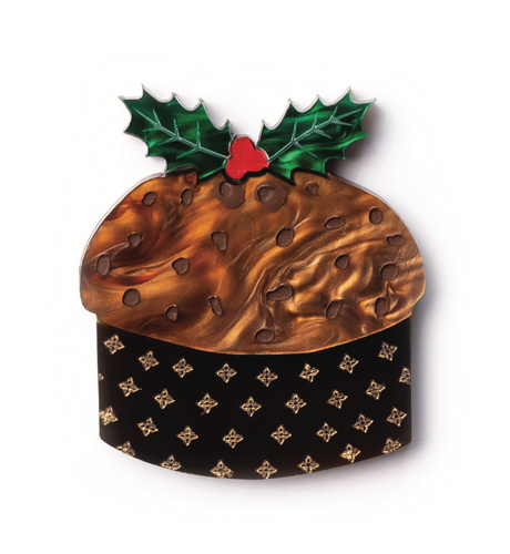 Christmas Panettone Brooch  By Martini Slippers