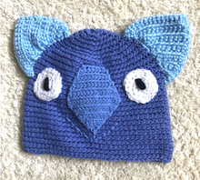 Load image into Gallery viewer, B. Wombat Beanie, hat   100% wool Baby 6 - 12mths:   Dark Royal blue, sky blue