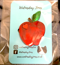 Load image into Gallery viewer, Apple Brooch  by Wednesday Jones