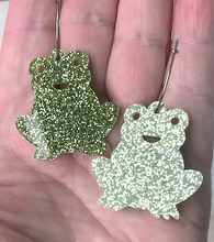 Load image into Gallery viewer, Earrings Frog Prince   Stainless steel Hoops By Dianna