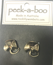 Load image into Gallery viewer, Water lily Earrings  Pewter Antique Silver BY  Peek-a-Boo CLIP BACKS