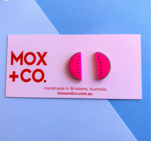 Watermelon Studs by Mox + Co