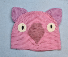 Load image into Gallery viewer, M/S Beanie, Wombat hat  100% Wool  Teenager to small woman: Pink , Dark pink