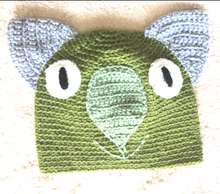 Load image into Gallery viewer, B. Wombat Beanie, hat   100% wool Baby 6 - 12mths:  Light sage light  grey