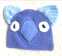 Load image into Gallery viewer, B. Wombat Beanie, hat   100% wool Baby 6 - 12mths:   Dark Royal blue, sky blue