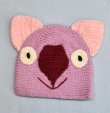 Load image into Gallery viewer, B. Wombat Beanie, hat   100% wool Baby 6 - 18 mths:  Pink pale pink Red