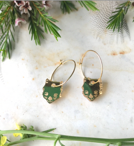 Gold MINI Mirror wombat Wombat Hoops By Dianna Tiny mark on mirror