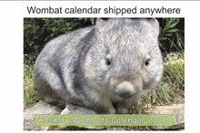 Load image into Gallery viewer, 1  2026 ROCKLILY WOMBATS CALENDAR  send as many as you want anywhere with anything
