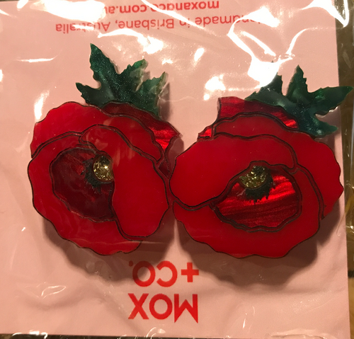 Poppy Statement studs by Mox + Co x
