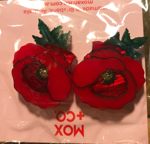 Poppy Statement studs by Mox + Co x