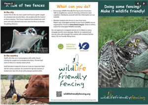 Free with calendar, just order.  1 per calendar. Wildlife friendly fencing