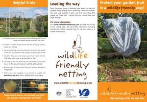 Free with calendar, just order.  1 per calendar. Wildlife friendly Netting