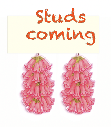 Common Heath Studs  made  in Australia from recycled Acrylic,  by Smyle Designs COMING late october