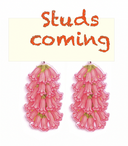 Common Heath Studs  made  in Australia from recycled Acrylic,  by Smyle Designs COMING late october
