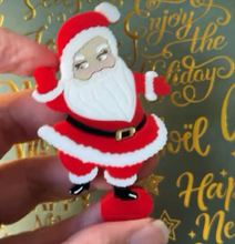 Load image into Gallery viewer, Retro Dancing Santa  Brooch By Martini Slippers Due 11th nov