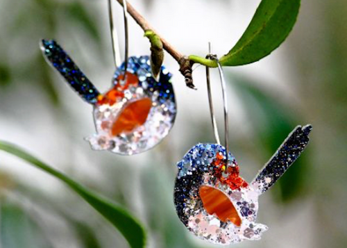 Larry the lovely  Fairy wren - Hoops  Lunar Deesigns