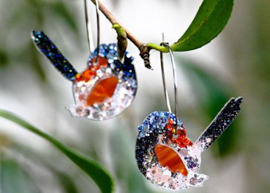 Larry the lovely  Fairy wren - Hoops  Lunar Deesigns