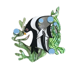 Load image into Gallery viewer, Magnificent Moorish Idol Brooch (Anglefish) by Daisy Jean Floral