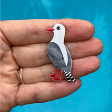 Load image into Gallery viewer, Seagull Pin by  in Australia from recycled Acrylic, Smyle Designs
