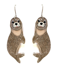Load image into Gallery viewer, Seal Earrings  Made in Australia from recycled Acrylic, Smyle Designs