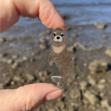 Load image into Gallery viewer, Seal Pin  Made in Australia from recycled Acrylic, Smyle Designs