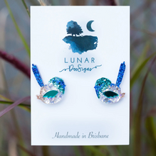 Load image into Gallery viewer, Resin Birds: Sid the Superb Fairy Wren - STUDS  By  Lunar Deesigns