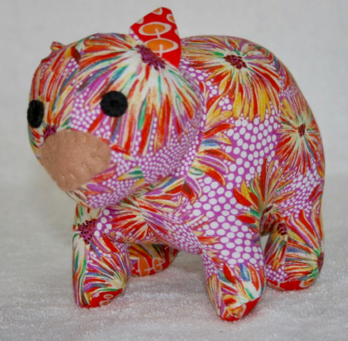Sky Wombat toy Plushy made in Australia Suitable for under 3 yrs