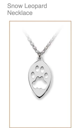 WW. Snow Leopard Footprint Necklace, CUSTOM ORDER  ABOUT  2 WEEKS, Bushprints Jewllery