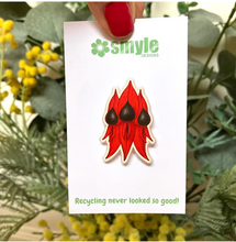 Load image into Gallery viewer, Sturt&#39;s Desert Pea PIN made  in Australia from recycled Acrylic,  by Smyle Designs