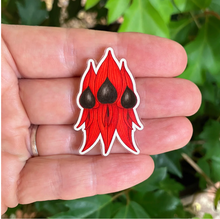 Load image into Gallery viewer, Sturt&#39;s Desert Pea PIN made  in Australia from recycled Acrylic,  by Smyle Designs