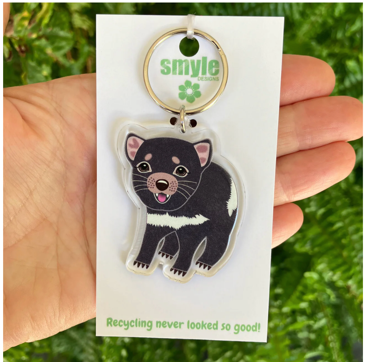 Tasmanian Key ring Made in Australia from recycled acrylic, Smyle Desi ...