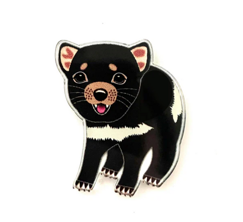 Tassi Devil Pin  Made in Australia from recycled Acrylic, Smyle Designs