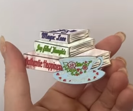 Tea and Sympathy  brooch by Daisy Jean Floral