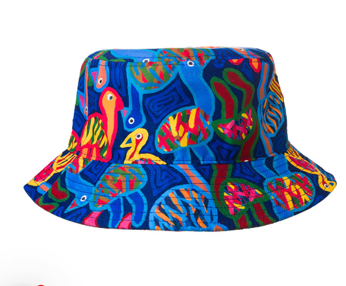 Thelma Beeton Aboriginal design  LARGE  Bucket hat