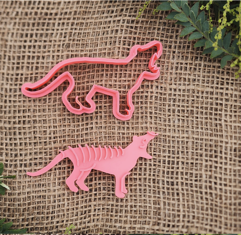 Thylacine   Cookie cutter & Stamp set By Sweet Themes    Made in Australia.