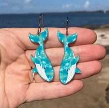Load image into Gallery viewer, Whale Earrings  Made in Australia from recycled Acrylic, Smyle Designs